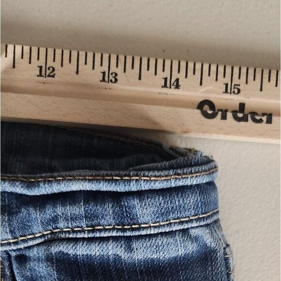 Old Navy Jeans Womens The Diva Size 4 Low-Rise Straight Leg Blue Cotton Blend - Picture 5 of 11